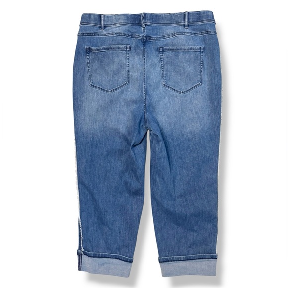 J. JILL DENIM High Rise Cropped Jeans Size 18 - Picture 3 of 9
